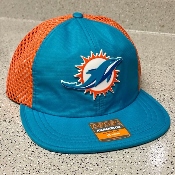 New Era Other - Miami Dolphins 3D Design Rogue Wide Set Mesh Hat- Teal/ Orange